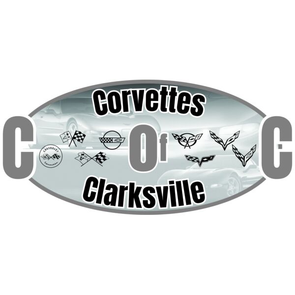 Corvettes of Clarksville Oval Gray Thumbnail